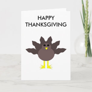 Funny Thanksgiving Turkey Customizable Card