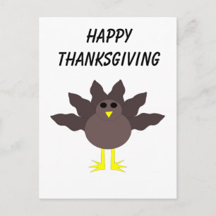 Funny Thanksgiving Turkey Customizable Postcard