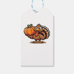 Funny Thanksgiving Turkey Design  Family Holiday M Gift Tags