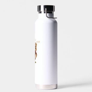 Funny Thanksgiving Turkey Dog Boys Girls  Water Bottle