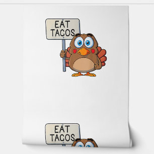 Funny Thanksgiving Turkey Eat Tacos  Wallpaper