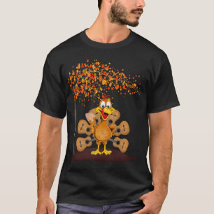 Funny Thanksgiving Turkey Guitar T-Shirt