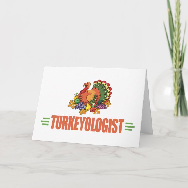 Funny Thanksgiving Turkey Holiday Card (Front)