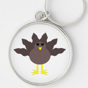 Funny Thanksgiving Turkey Keychain