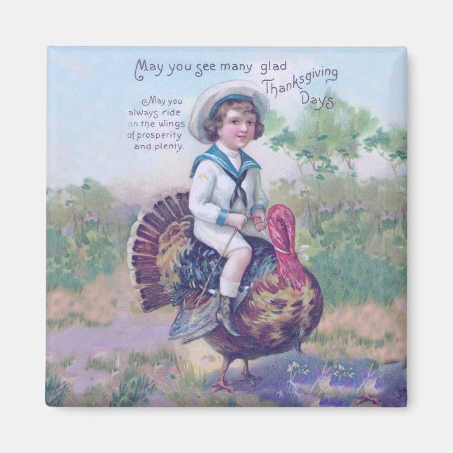 Funny Thanksgiving Turkey Magnet (Front)