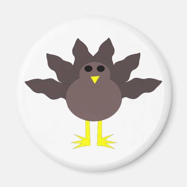 Funny Thanksgiving Turkey Magnet (Front)