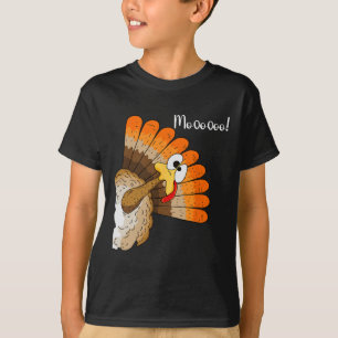 Funny Thanksgiving Turkey Moo Fake Cow For Men Wom T-Shirt
