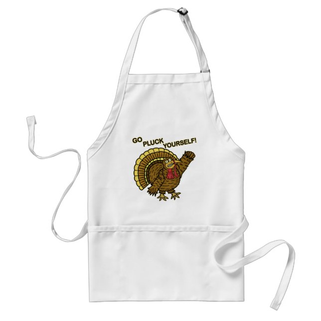 Funny Thanksgiving Turkey Pun Standard Apron (Front)