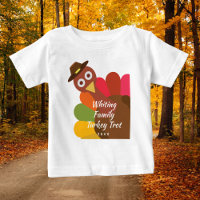 Funny Thanksgiving Turkey Trot Matching Family