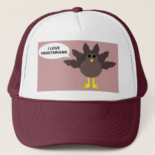 Funny Thanksgiving Turkey Vegetarians Hat