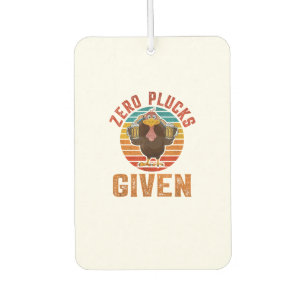 Funny Thanksgiving Zero Plucks Given Turkey Holida Air Freshener