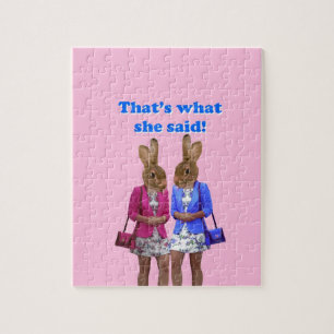Funny that's what she said text jigsaw puzzle