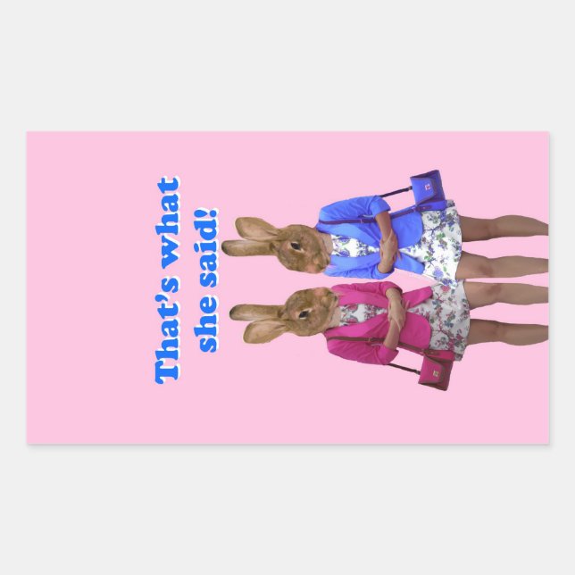 Funny that's what she said text sticker (Front)