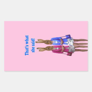 Funny that's what she said text sticker