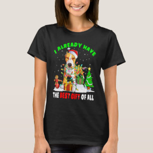 Funny The Best Presents Of All Xmas Santa Pit Bull T-Shirt
