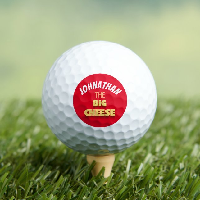 Funny the big cheese boss cartoon golf balls (Insitu Tee)