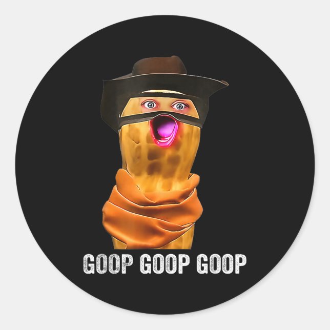 Funny The Burnt Peanut Goop Bungulator  Classic Round Sticker (Front)