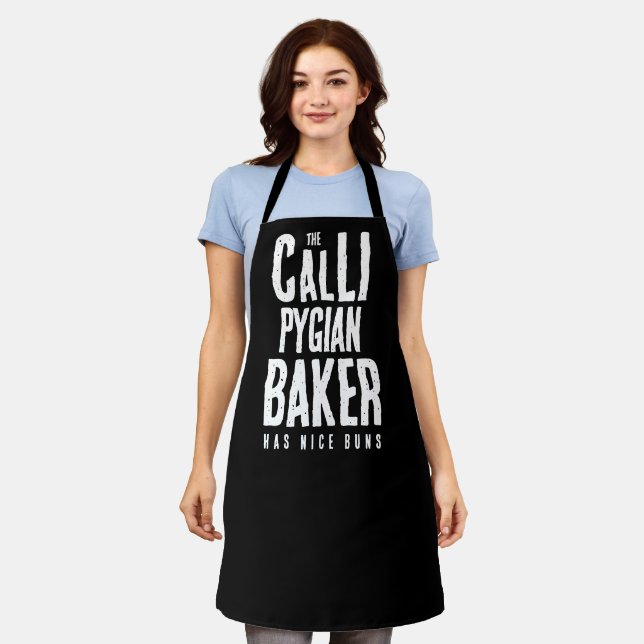 Funny The Callipygian Baker Has Nice Buns Apron (Worn)