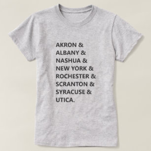Funny The Office T-Shirt Scranton Branch Locations