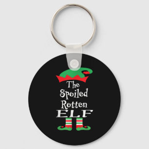 Funny The Siled Rotten Elf Shirt Christmas Matchin Keychain