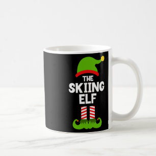 Funny The Skiing Elf Christmas Family Party Pajama Coffee Mug
