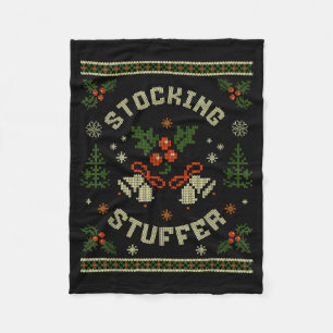 Funny The Stocking Stocking Stuffer Matching Coupl Fleece Blanket