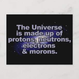 Funny "The Universe" postcard