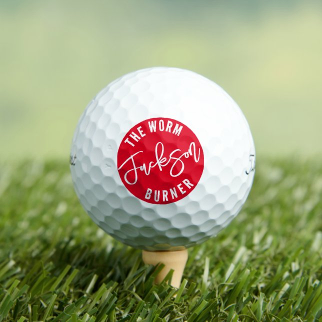 Funny The Worm Burner Golf Balls (Insitu Tee)