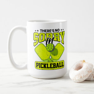 Funny There's No Sorry In Pickleball Vintage Coffee Mug