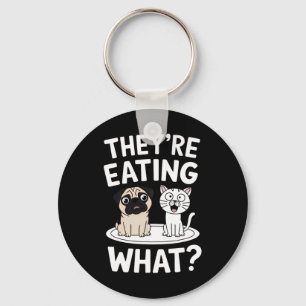Funny They're Eating The Pets Humourous Trump Quot Keychain