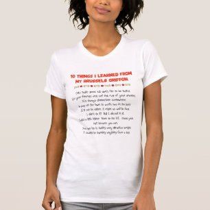 Funny Things I Learned From My Brussels Griffon T-Shirt