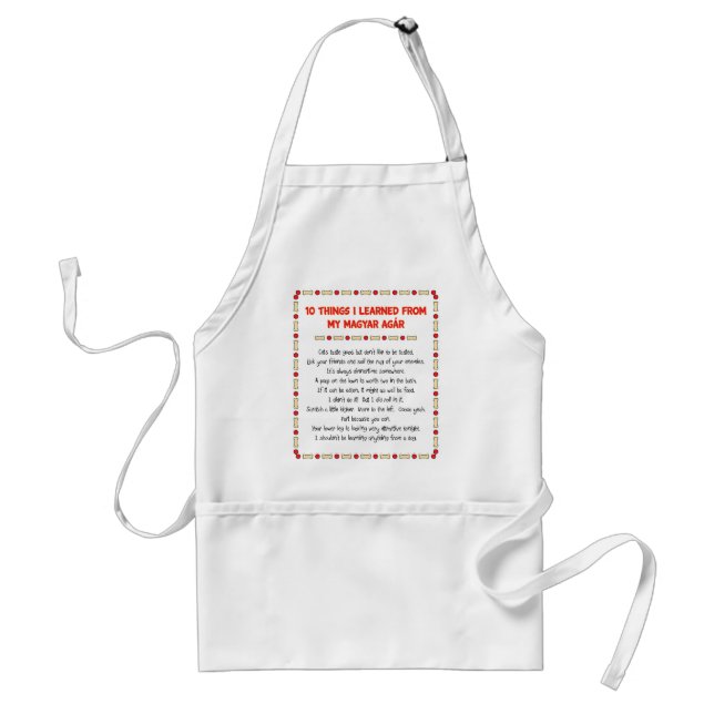 Funny Things I Learned From My Magyar Agár Standard Apron (Front)
