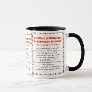 Funny Things I Learned From My Norwegian Elkhound Mug