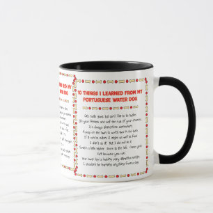 Funny Things I Learned From Portuguese Water Dog Mug