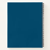 Funny Things My Kid Said Blue Custom Notebook (Back)