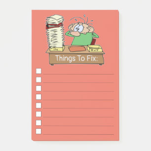 Funny Things To Fix List With Checkboxes Post-it Notes