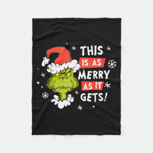 Funny This Is As Merry As It Gets Christmas, Sarca Fleece Blanket