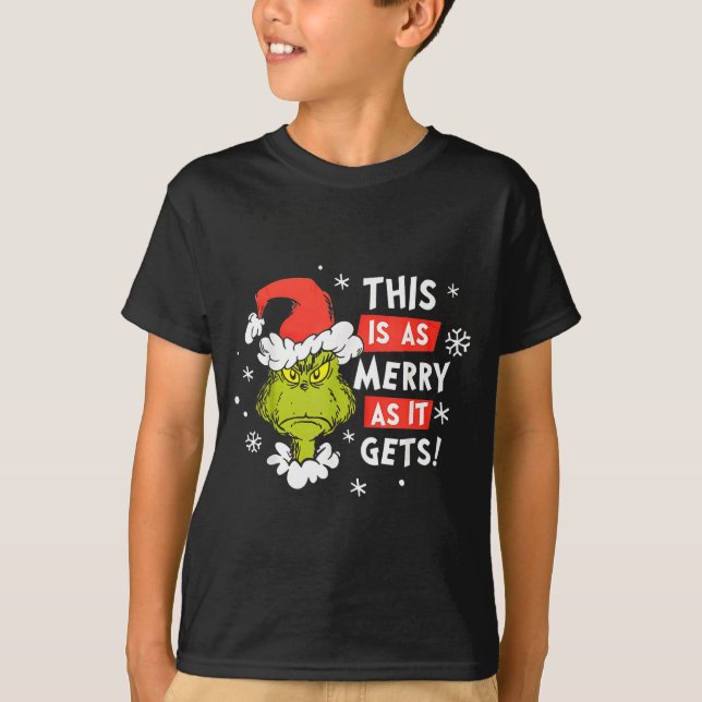 Funny This Is As Merry As It Gets Christmas, Sarca T-Shirt (Front)