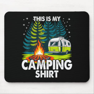 Funny this is camping for camper camping men women mouse pad