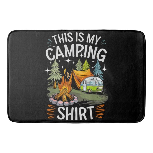 Funny This Is My Camping For Camper Bath Mat (Front)