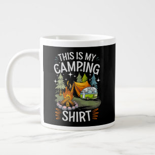 Funny This Is My Camping For Camper Large Coffee Mug