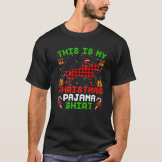 Funny This Is My Christmas Pajama Barrel Racing Ch T-Shirt