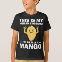 Funny This Is My Human Costume Mango Fruit Lover M