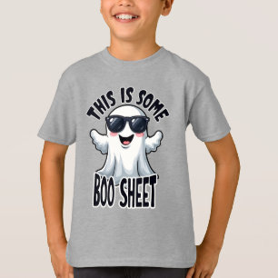 Funny 'This Is Some Boo Sheet' Cool Ghost Hallowee T-Shirt
