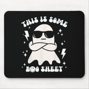 Funny This Is Some Boo Sheet Ghost Halloween Retro Mouse Pad