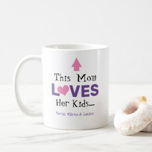 Funny This Mom Mommy Loves Her Kids Coffee Mug