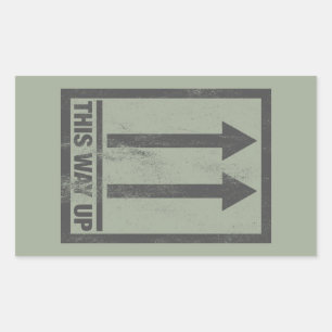 Funny this way up sign sticker