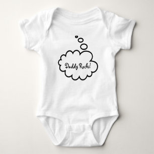 Funny Thought Bubbles Baby Bodysuit