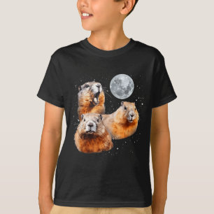 Funny Three Groundhog Moon 3 Groundhog Happy Groun T-Shirt