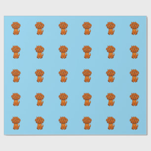 Funny Three Headed Cartoon Dog Graphic Kid T-Shirt Wrapping Paper